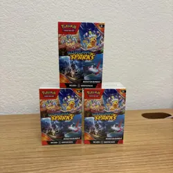 LOT of 3 Pokemon TCG Surging Sparks Booster Bundles - New Factory Sealed - Image 1