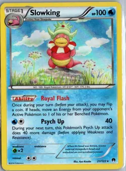 XY - BREAKpoint #21/122 Slowking Pokemon TCG LP - Image 1