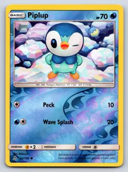 Piplup 32/156 Common Ultra Prism Pokemon Reverse Holo Near Mint - Image 1