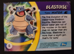 Blastoise #8 - Foil - Pokemon 2004 Topps Advanced Challenge - HP - Image 2