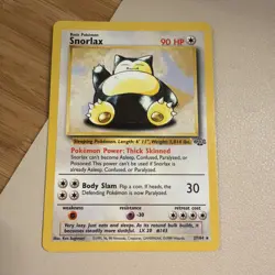 Snorlax 27/64, Jungle Set, Pokemon TCG, WOTC, Vintage 1999, Non Holo Rare, MP - Image 1
