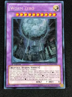 YUGIOH WORM ZERO HA03-EN056 1ST SECRET (NM) - Image 1
