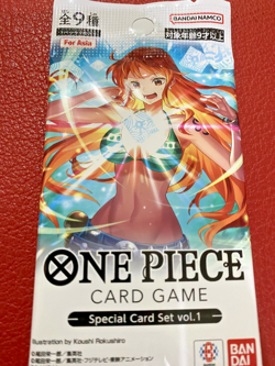 BANDAI ONE PIECE CARD GAME SPECIAL CARD SET VOL 1 SEALED 1 PACK FOR ASIA ONLY - Image 1