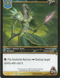 World Of Warcraft CCG Through the Dark Portal Pt1 Individual Trading Cards - Image 2