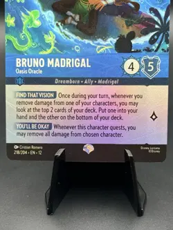 Bruno Madrigal - Oasis Oracle - 218/204 - Epic Disney Lorcana Wilds Unknown - Image 5