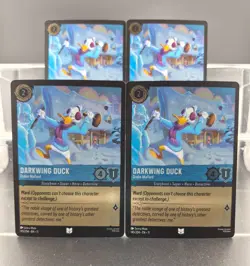 Disney Lorcana Darkwing Duck - Drake Mallard 145/204 Winterspell UC Foil 4 Cards - Image 1