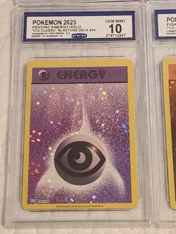 Pokemon Energy Cards Bundle Set Fire, Water, Electric, Psychic, Grass, Fighting - Image 2