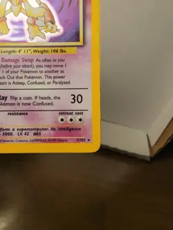 Alakazam Base Set Holo 1 1/102 Pokemon Tcg 1999 Rare - Image 5
