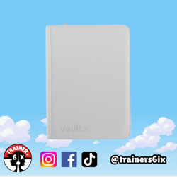 Vault X White Edition 9 Pocket Exo-Tec Zip Binder - BRAND NEW - VaultX Pokemon - Image 1
