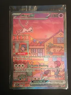 Pokemon TCG SEALED Mew Ex SVP 053 Scarlet Violet 151 UPC Black Star Promo - Image 1