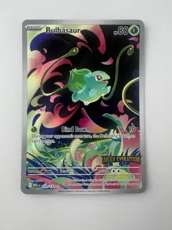 Pokemon Bulbasaur IR Mega Evolution 133/132 In Hand English - NM- BOX TOPPER - Image 1