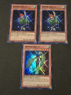 2x Harpie Lady 2 LCJW-EN091 1x Harpie Lady 3 LCJW-EN092 Super 1st Ed NM Yugioh - Image 1