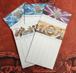 Yugioh TCG Score Pad Lot with 2017 2018 and 2019 World Championships plus more - Image 1