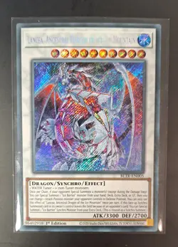 YuGiOh Lancea, Ancestral Dragon of the Ice Mountain - 1st Edition BLTR-EN005 - Image 1