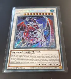 YuGiOh Lancea, Ancestral Dragon of the Ice Mountain - 1st Edition BLTR-EN005 - Image 2