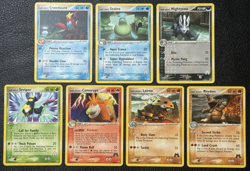 Lot of 7 Rare Cards - Vintage Pokemon TCG: EX Team Magma VS Team Aqua - LP - Image 1