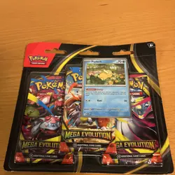 Pokemon TCG Mega Evolution Booster Packs Psyduck and Golduck Promo Card 3 Packs - Image 2