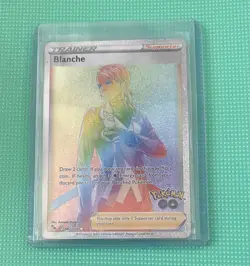 Pokemon Card Blanche 082/078 Secret Rainbow Rare Pokemon GO Near Mint 082/078 - Image 1