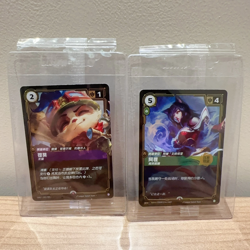Riftbound: League of Legends Chinese Teemo & Ahri 2 Promo Card Sealed IN STOCK - Image 1