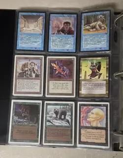 Big Vintage Binder 900 + Magic The Gathering Card Alpha, Beta, Arabian Nights + - Image 4