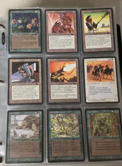 Big Vintage Binder 900 + Magic The Gathering Card Alpha, Beta, Arabian Nights + - Image 5