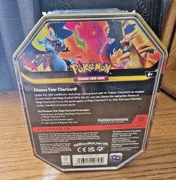 Pokemon Trading Card Game TCG Mega Charizard X Ex Tin Factory Sealed - Image 2
