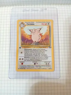 Clefable 17/64 Pokemon TCG Jungle 1ST EDITION Non-Holo Rare Card - Image 1