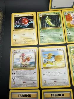 Korean Base Set First Edition Pokemon Lot x13 Cards - Image 2