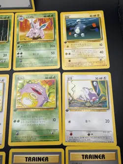 Korean Base Set First Edition Pokemon Lot x13 Cards - Image 3