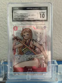 CGC 10 GemMint Nami 25th Anniversary Promo OP01-016 One Piece Card Japanese - Image 1