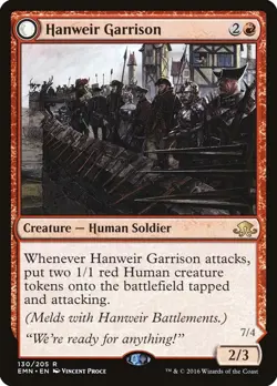 MTG Hanweir Garrison Eldritch Moon 130/205 Regular Rare - Image 1
