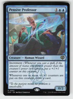 Pensive Professor 63 Rare Secrets of Strixhaven Near Mint - Image 1
