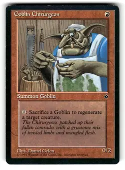 Goblin Chirurgeon (Gelon) Common Fallen Empires Magic: The Gathering LP - Image 1