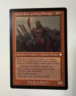 Farid, Enterprising Salvager (Retro Frame) - BRC Rare - MTG Magic 13/38 - Image 1