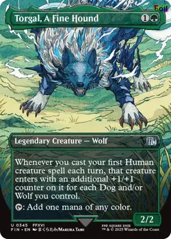 Torgal, A Fine Hound (Borderless) Foil 345 FINAL FANTASY NM EN - Image 1