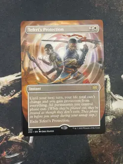 Teferi's Protection (Borderless) - MTG Double Masters 2022, NM Pack Fresh - Image 1