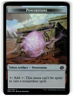 Powerstone // Construct (005) 7 // 5 The Brothers' War MTG Foil NM - Image 2
