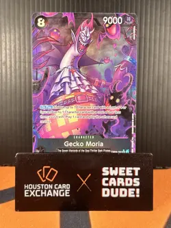 Gecko Moria OP06-086 Alt Art Premium The Best One Piece Card English NM - Image 1