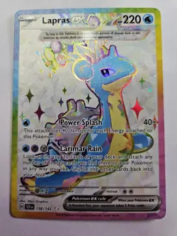 Lapras EX 158/142 - Pokemon TCG - Stellar Crown - Ultra Rare - Full Art EX - - Image 1