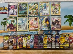 Pokemon Card Full Art Alt Art Fire Vaporeon Altaria Pikachu Fire 37 Cards - Image 2