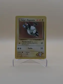 Pokemon TCG Lt. Surge's Magnemite Gym Heroes 80/132 Unlimited Common Card - Image 1
