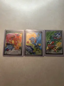 Pokemon First Partner Illustration Collection Series 1 Kanto Gen 1 Starters - Image 1