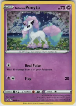 Holo Galarian Ponyta SWSH013 Promo Sword & Shield Promo Near Mint - Image 1