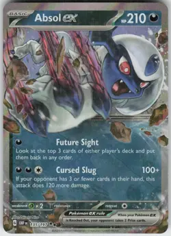 Absol ex 135/197 Double Rare Obsidian Flames Near Mint - Image 1