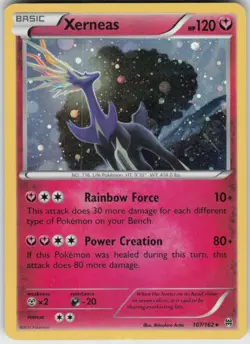 Holo Xerneas (Cosmos Holo) 107/162 Promo Blister Exclusives Near Mint - Image 1