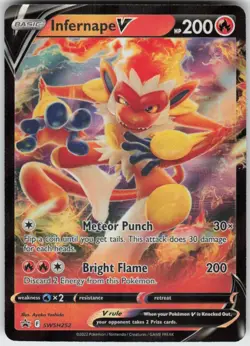 Infernape V SWSH252 Promo Sword & Shield Promo Near Mint - Image 1