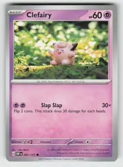 Clefairy 081/197 Common Obsidian Flames Near Mint - Image 1