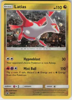Holo Latias - SM135 Promo Sun & Moon Promo Near Mint - Image 1