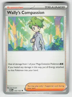 Wally's Compassion 132/132 Uncommon Mega Evolution Near Mint - Image 1