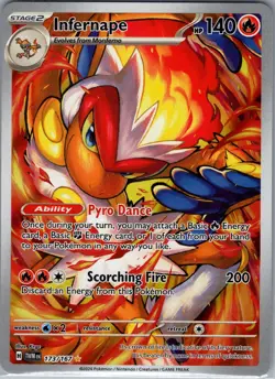 Infernape 173/167 - Twilight Masquerade - Pokemon Card - NM - Illustration Rare - Image 1